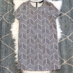 Zara Basics chevron dress